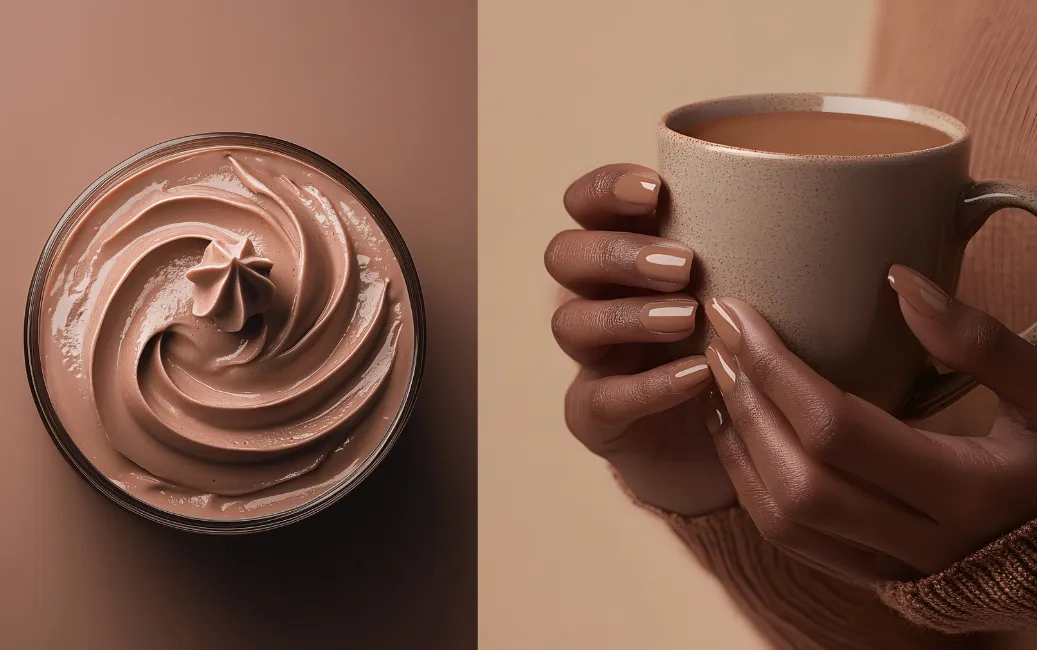 Apetyczny kolor Mocha Mousse - idealny na paznokcie i inspiracje kawowe