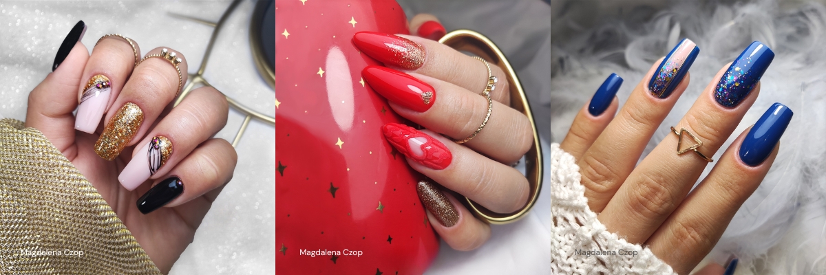 Inspiracje paznokci na sylwestra